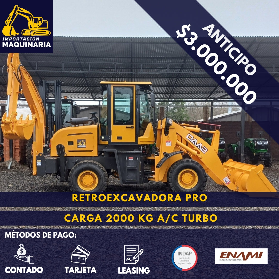 Retroexcavadora Pro Carga 2000 Kg A/C Turbo
