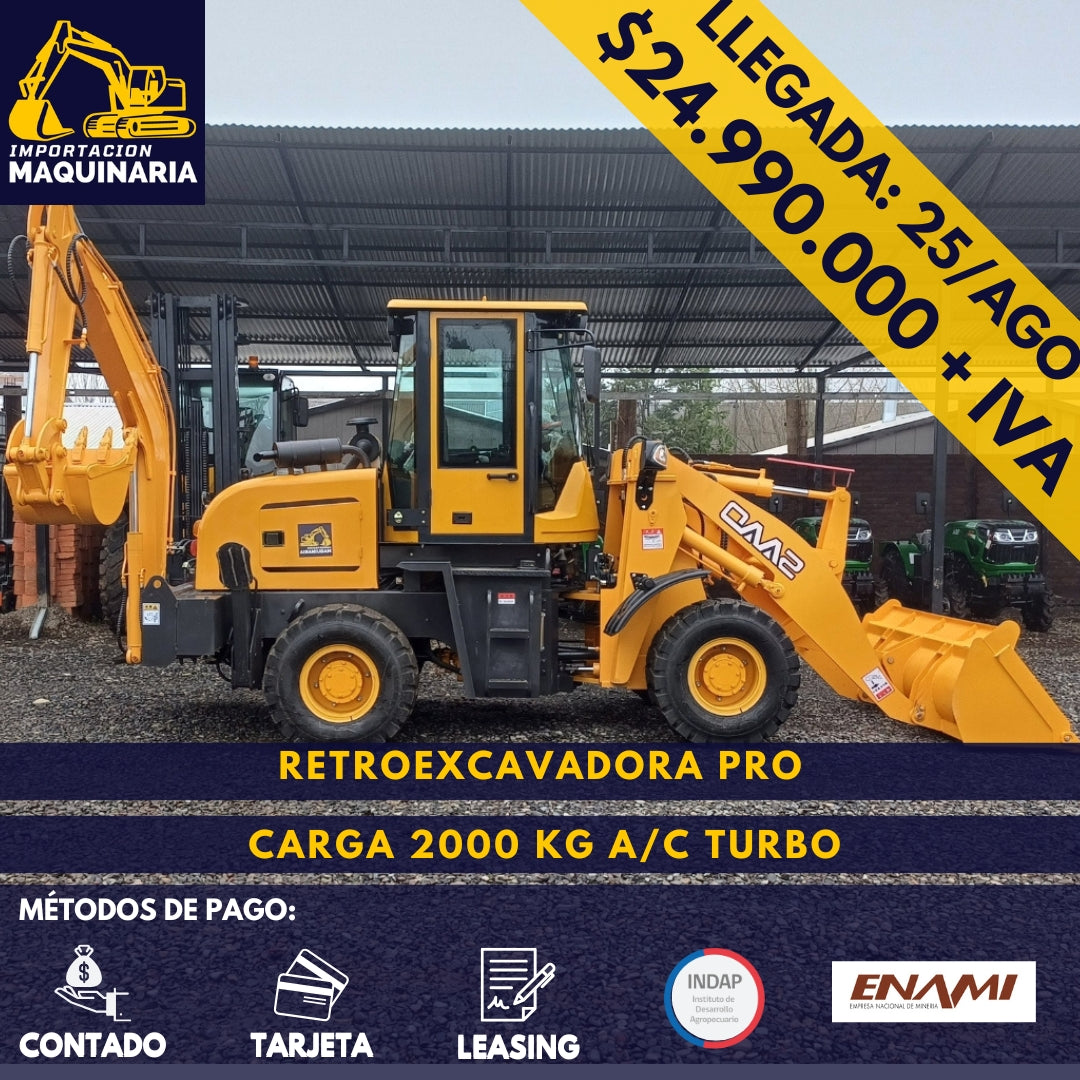 Retroexcavadora Pro Carga 2000 Kg A/C Turbo