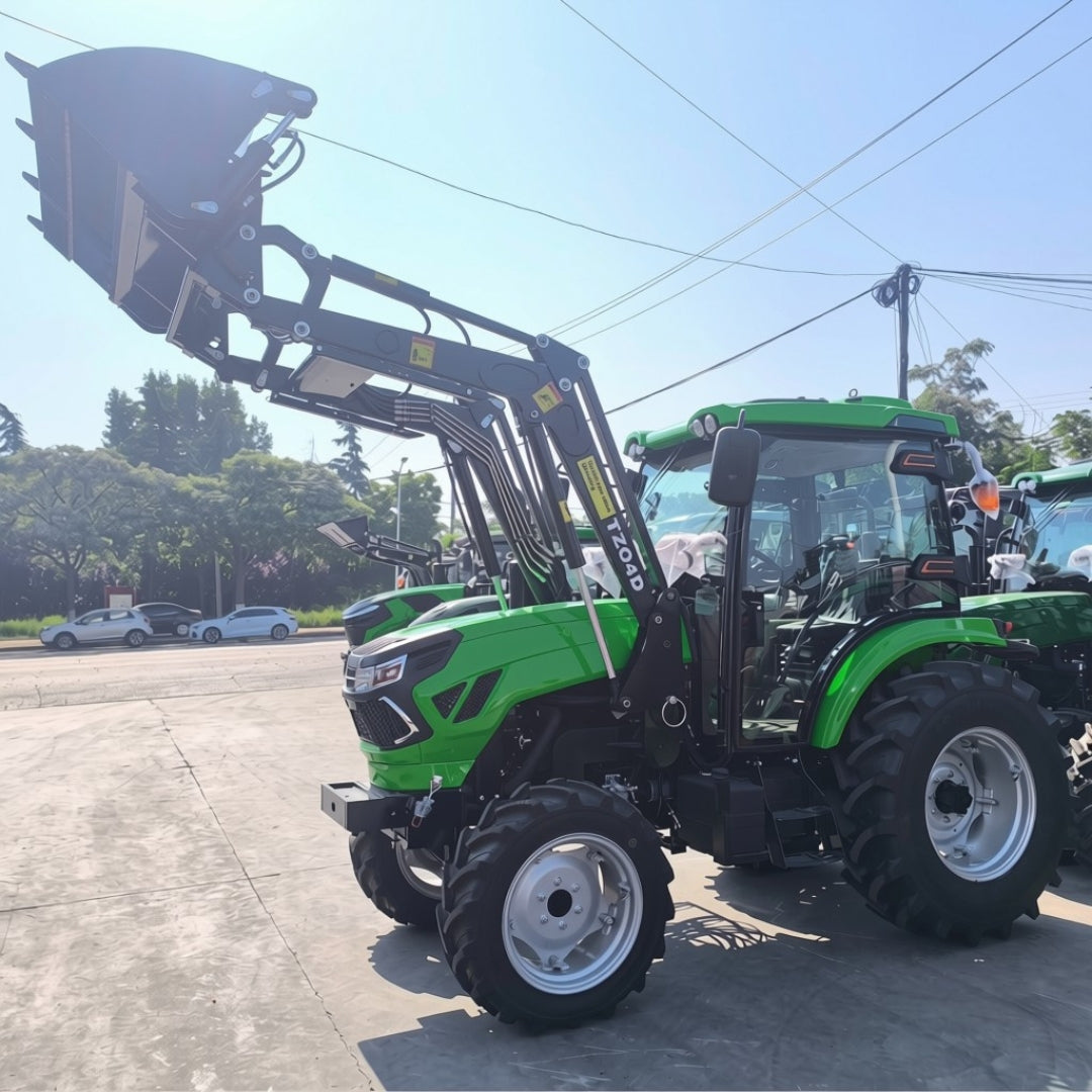 Tractor 4x4 Cabinado con Pala 70 HP Turbo A/C
