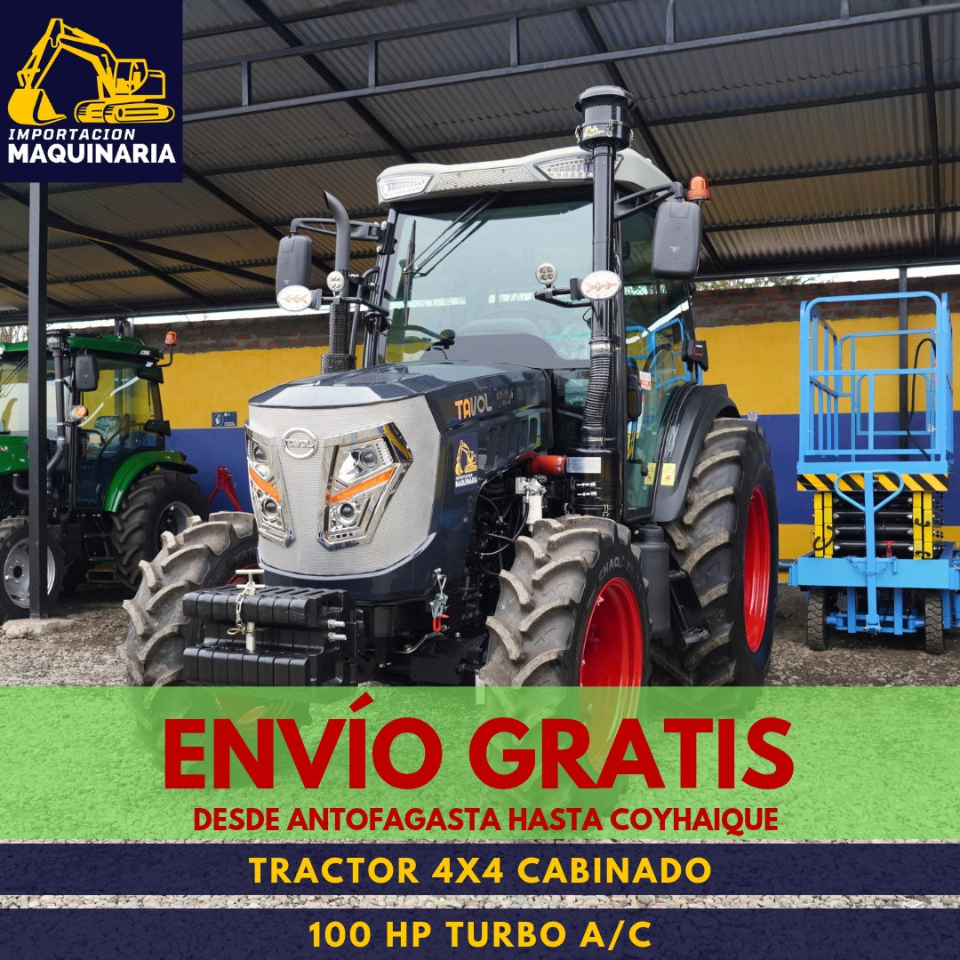 Tractor 4x4 Cabinado 100 HP Turbo A/C