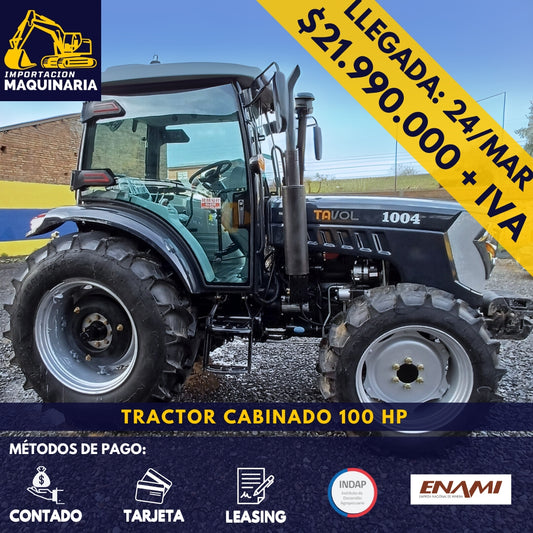 Tractor 4x4 Cabinado 100 HP A/C