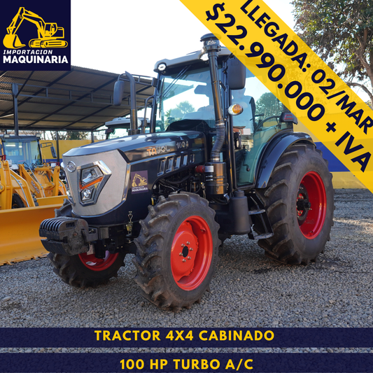 Tractor 4x4 Cabinado 100 HP Turbo A/C