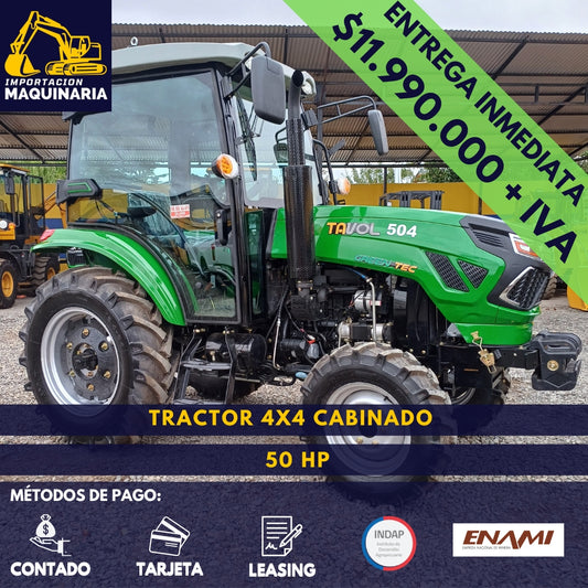 Tractor 4x4 Cabinado 50 HP