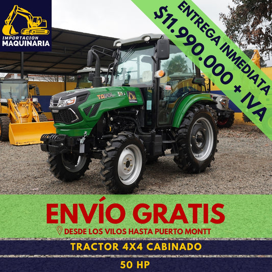 Tractor 4x4 Cabinado 50 HP