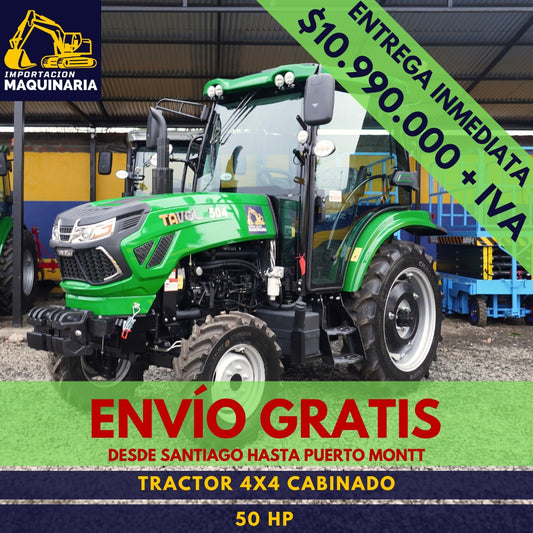 Tractor 4x4 Cabinado 50 HP