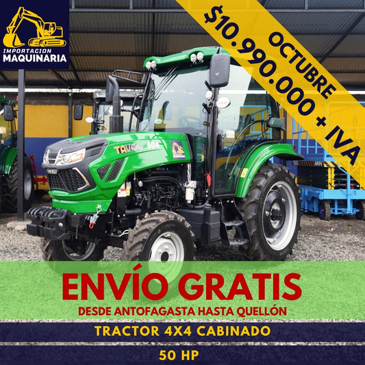 Tractor 4x4 Cabinado 50 HP