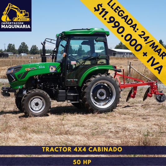 Tractor 4x4 Cabinado 50 HP