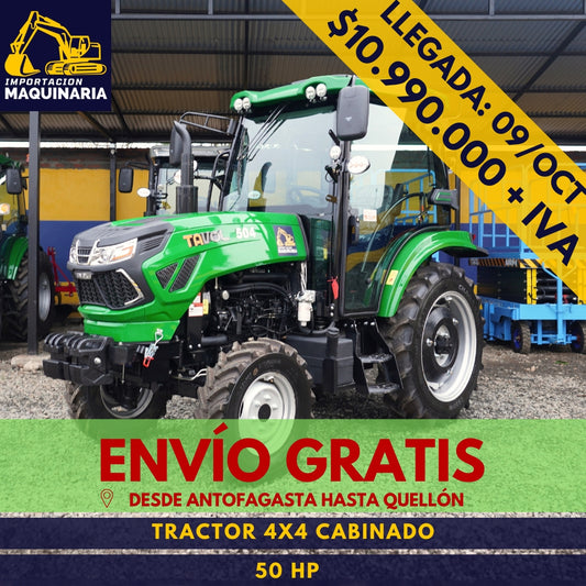Tractor 4x4 Cabinado 50 HP