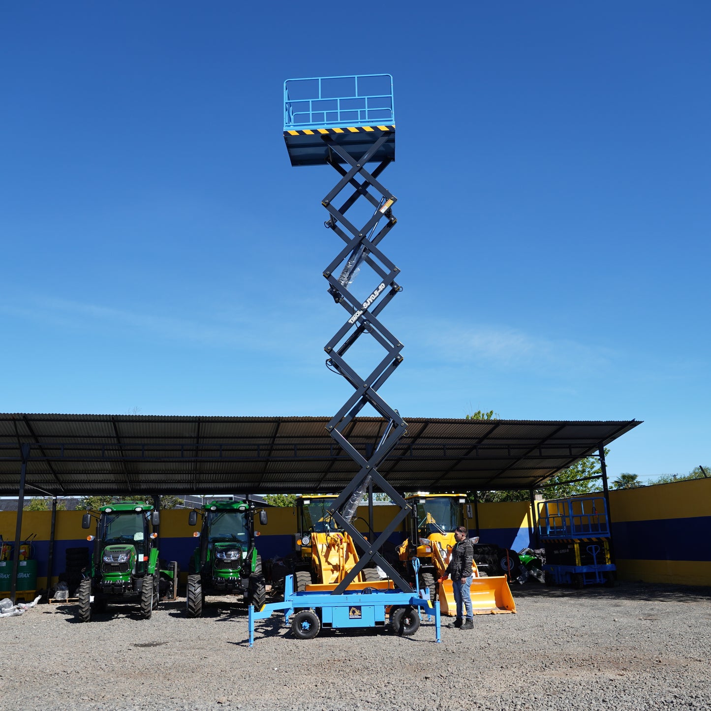 Alza Hombre Tijera 10 Metros Doble Asistencia Eléctrica