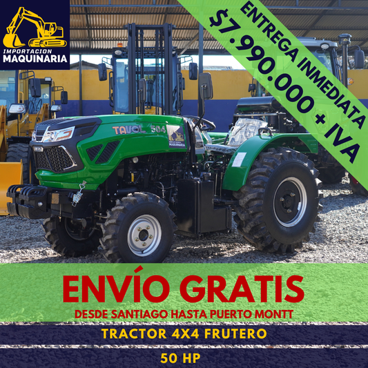 Tractor 4x4 Frutero 50 HP
