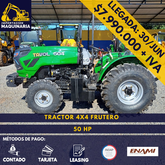 Tractor 4x4 Frutero 50 HP