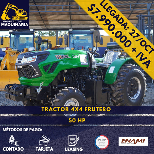 Tractor 4x4 Frutero 50 HP