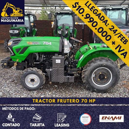 Tractor 4x4 Frutero 70 HP