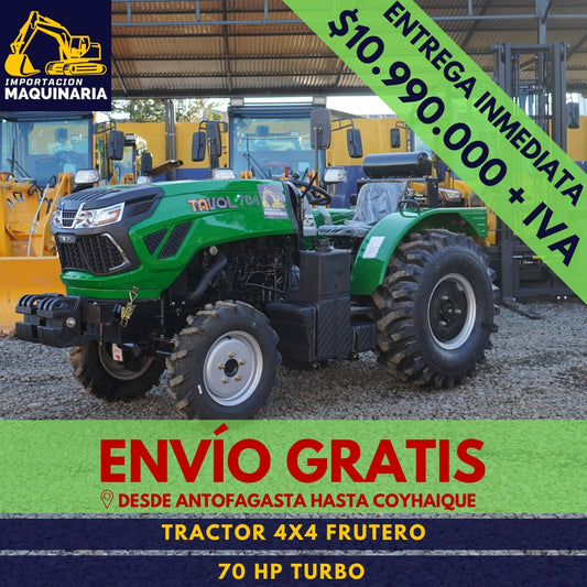 Tractor 4x4 Frutero 70 HP Turbo