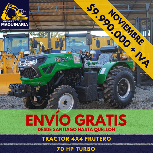 Tractor 4x4 Frutero 70 HP Turbo
