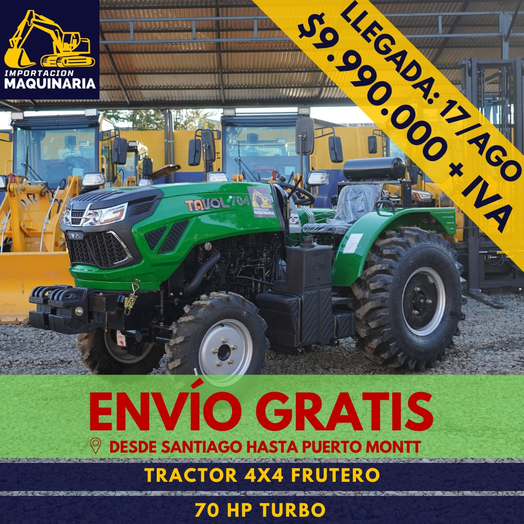 Tractor 4x4 Frutero 70 HP Turbo