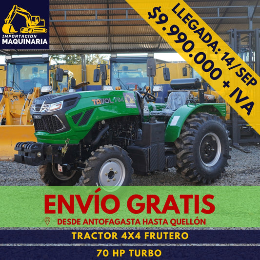 Tractor 4x4 Frutero 70 HP Turbo