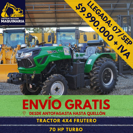 Tractor 4x4 Frutero 70 HP Turbo