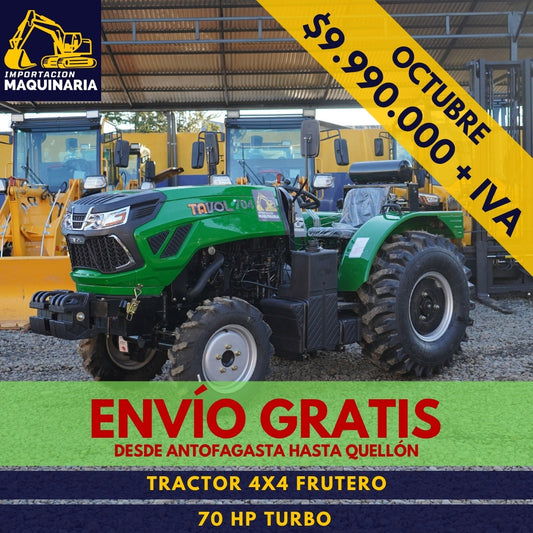 Tractor 4x4 Frutero 70 HP Turbo