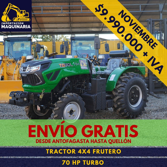 Tractor 4x4 Frutero 70 HP Turbo
