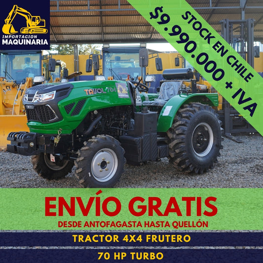 Tractor 4x4 Frutero 70 HP Turbo