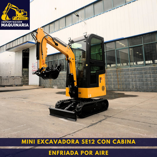 Miniexcavadora SE12 Enfriada Por Aire Cabinada