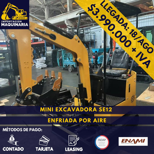 Mini Excavadora SE12 Enfriado por Aire