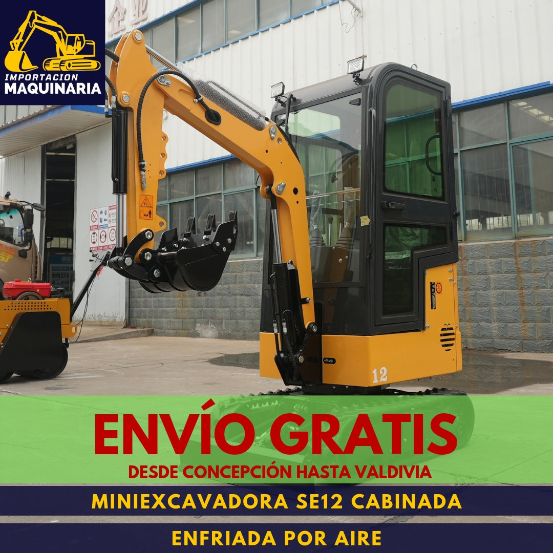 Miniexcavadora SE12 Enfriada Por Aire Cabinada