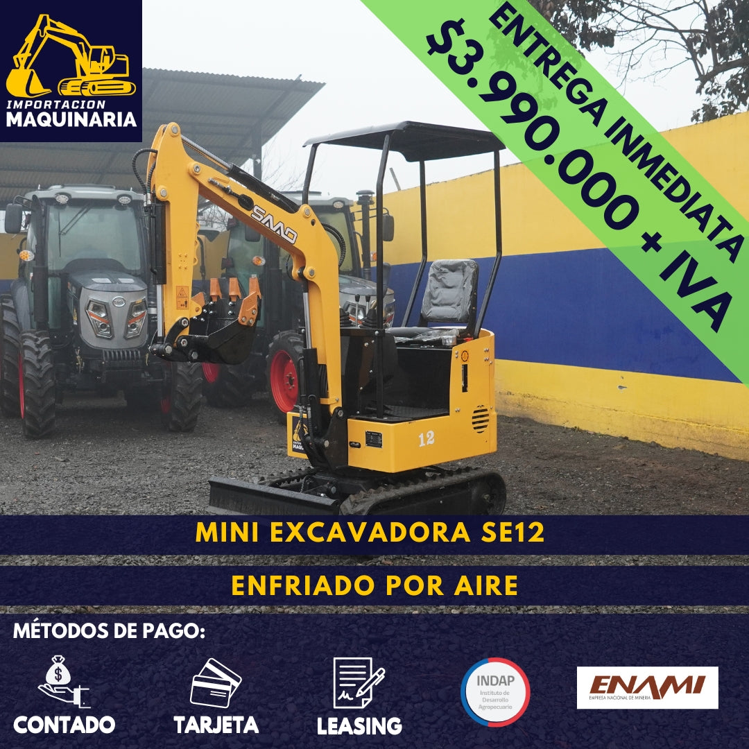 Mini Excavadora SE12 Enfriado por Aire