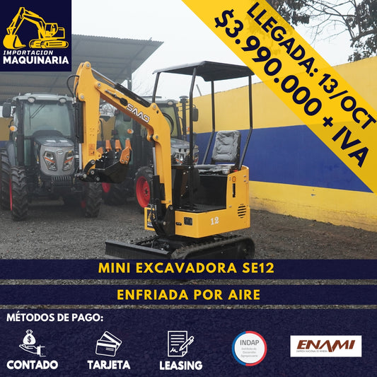 Mini Excavadora SE12 Enfriado por Aire