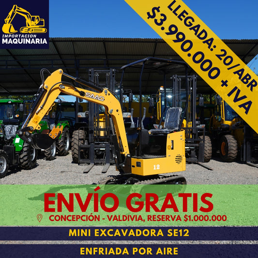 Mini Excavadora SE12 Enfriada Por Aire