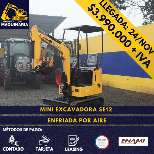 Mini Excavadora SE12 Enfriado por Aire
