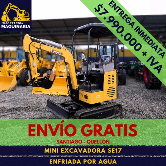 Miniexcavadora SE17 Enfriada Por Agua