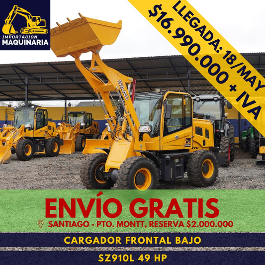 Cargador Frontal Bajo SZ910L 49 HP