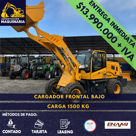 Cargador Frontal Bajo Carga 1500 Kg