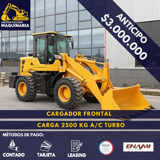 Cargador Frontal Carga 2500 Kg A/C Turbo