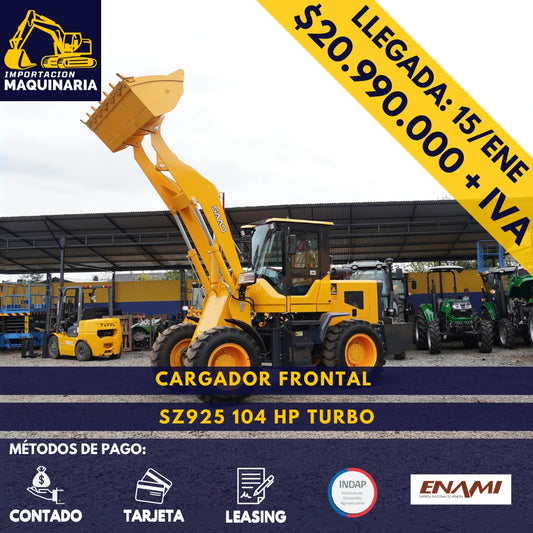 Cargador Frontal SZ925 104 HP Turbo