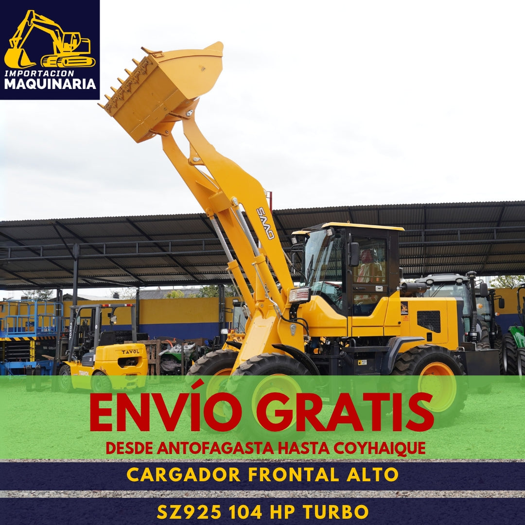 Cargador Frontal Alto SZ925 104 HP Turbo
