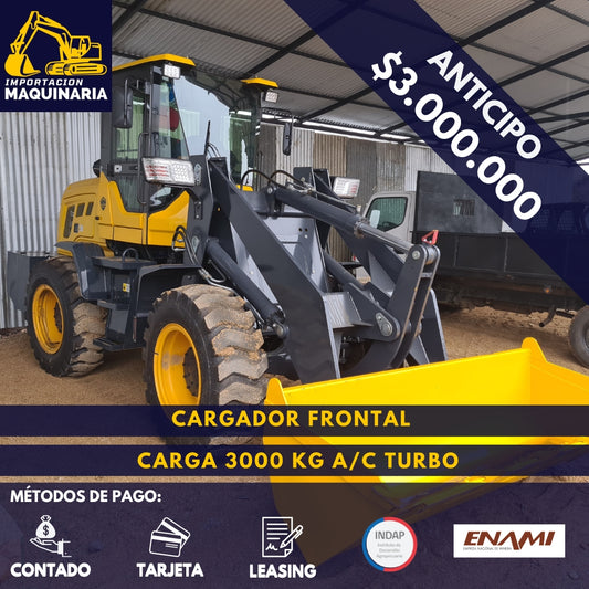 Cargador Frontal Carga 3000 Kg A/C Turbo