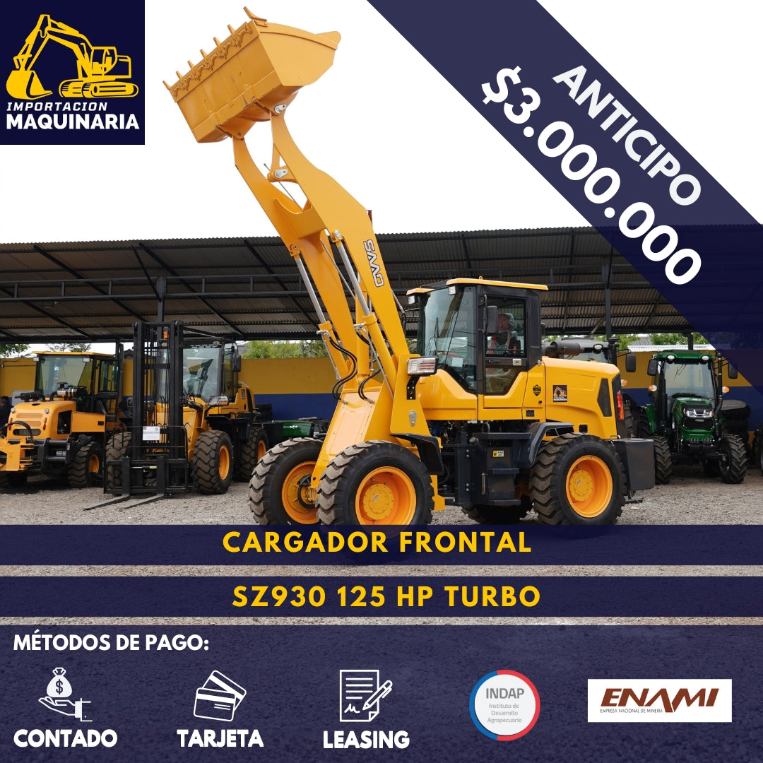 Cargador Frontal SZ930 125 HP Turbo