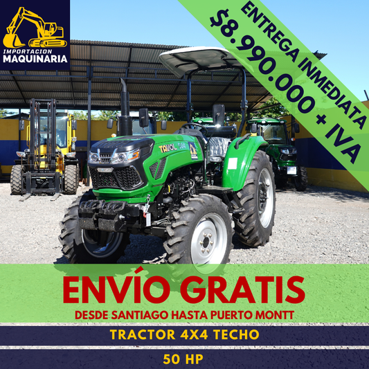 Tractor 4x4 Techo 50 HP