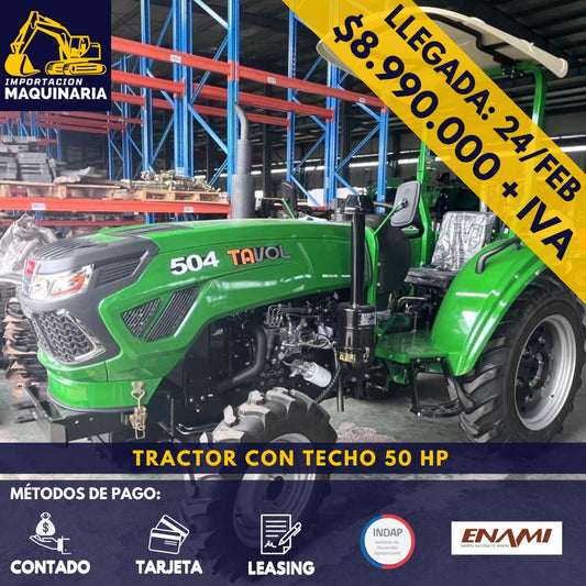 Tractor 4x4 Techo 50 HP