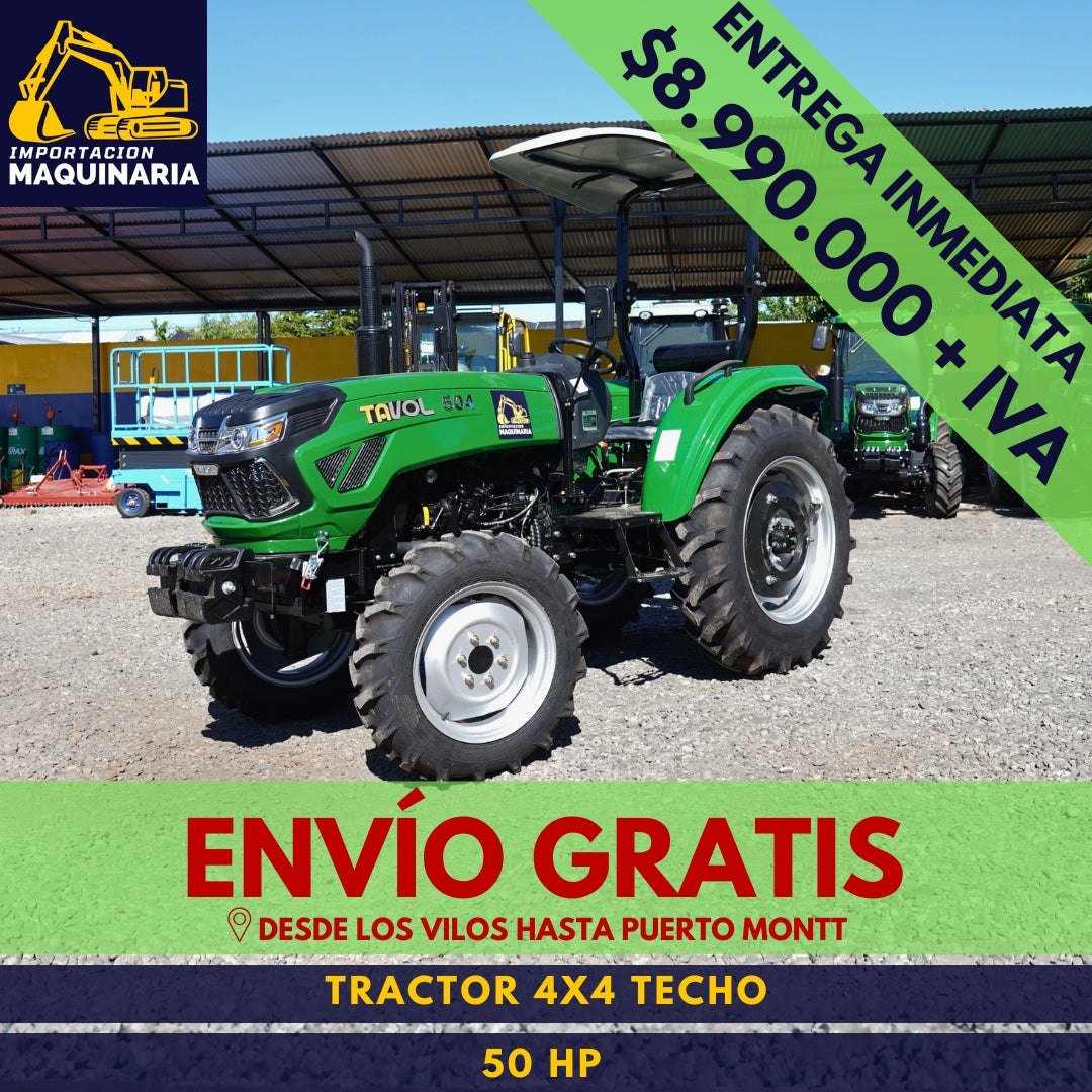 Tractor 4x4 Techo 50 HP