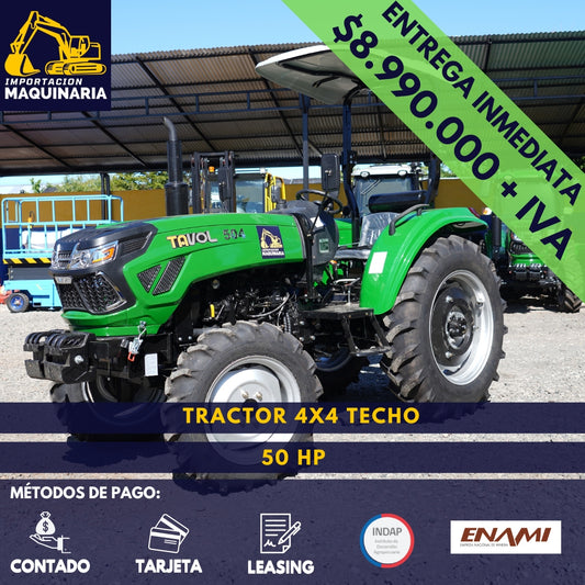 Tractor 4x4 Techo 50 HP