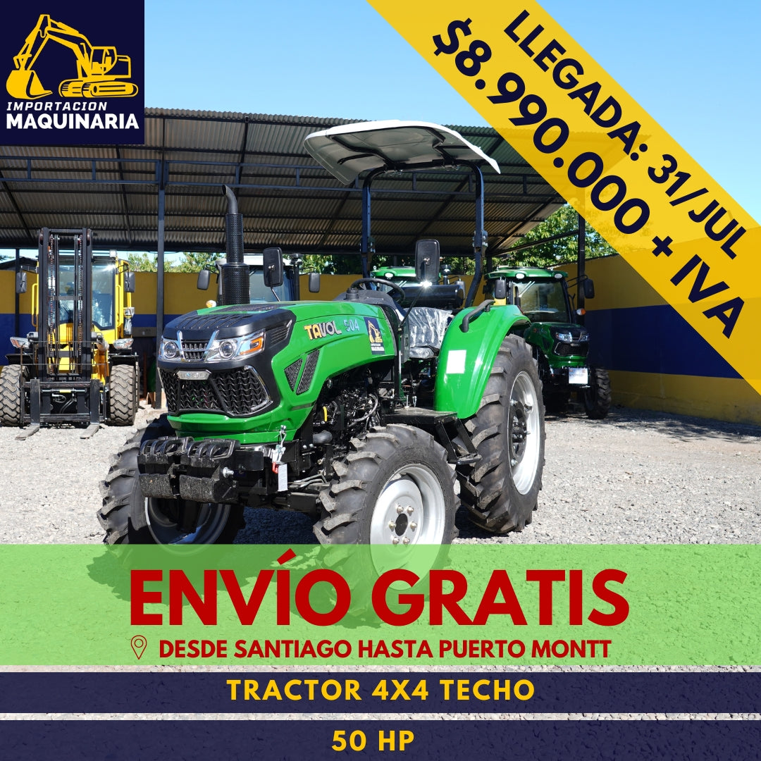 Tractor 4x4 Techo 50 HP