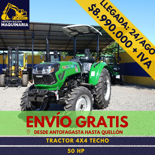 Tractor 4x4 Techo 50 HP