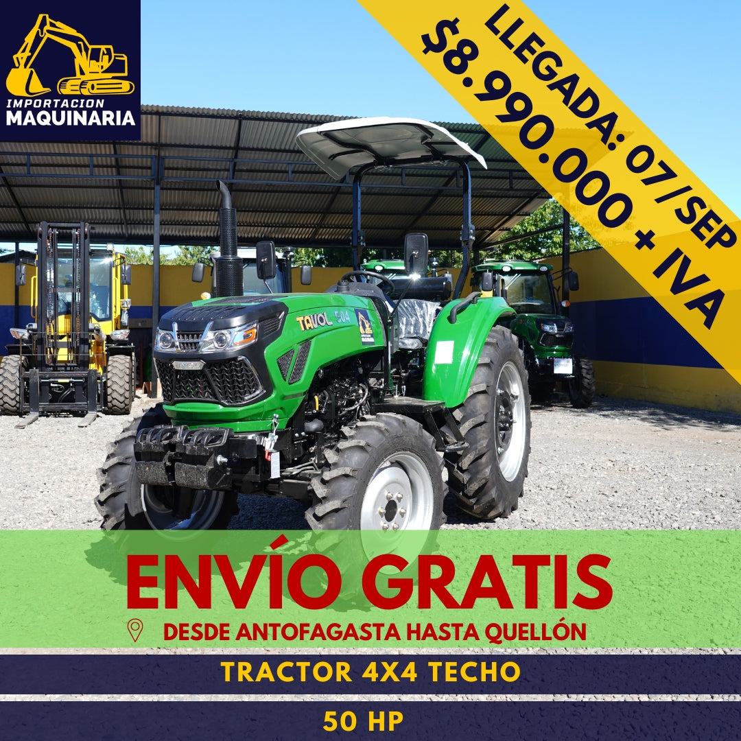 Tractor 4x4 Techo 50 HP
