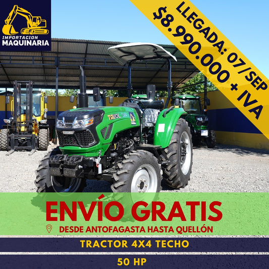 Tractor 4x4 Techo 50 HP
