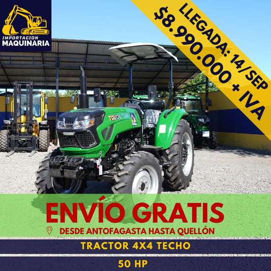 Tractor 4x4 Techo 50 HP