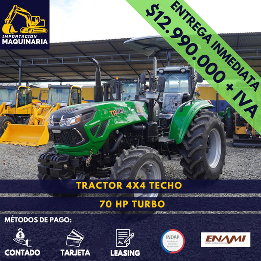Tractor 4x4 Techo 70 HP Turbo